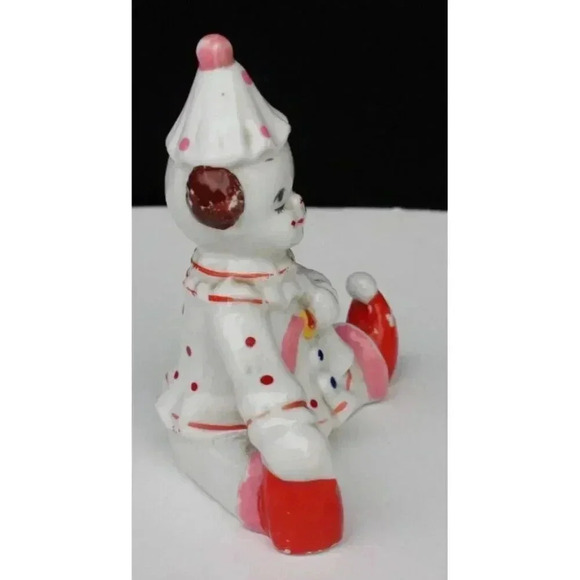 Vintage Porcelain / Ceramic Circus Clown Statue Figurine - Picture 4 of 4